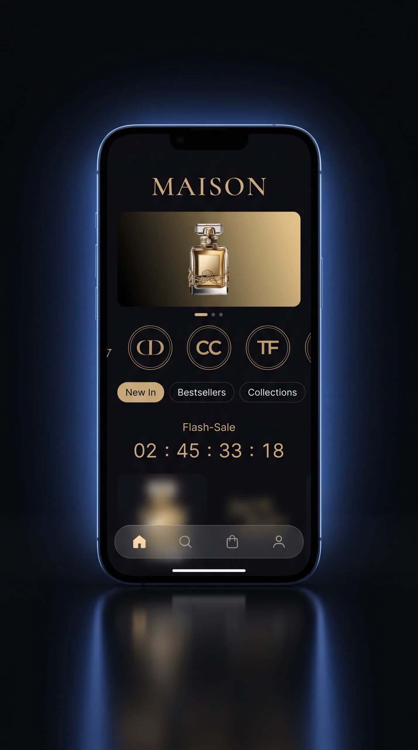Maison — mobile screen 1 of 3