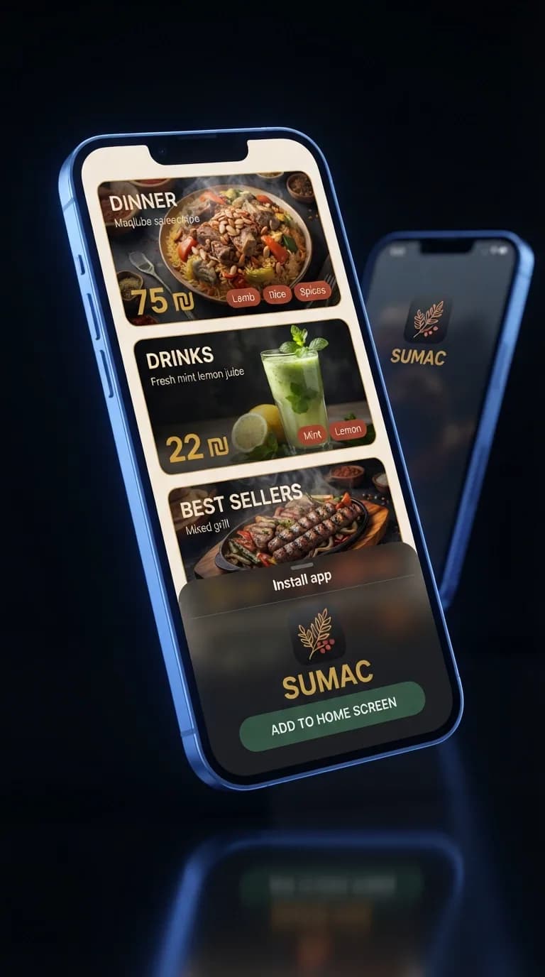 Sumac — mobile screen 1 of 3