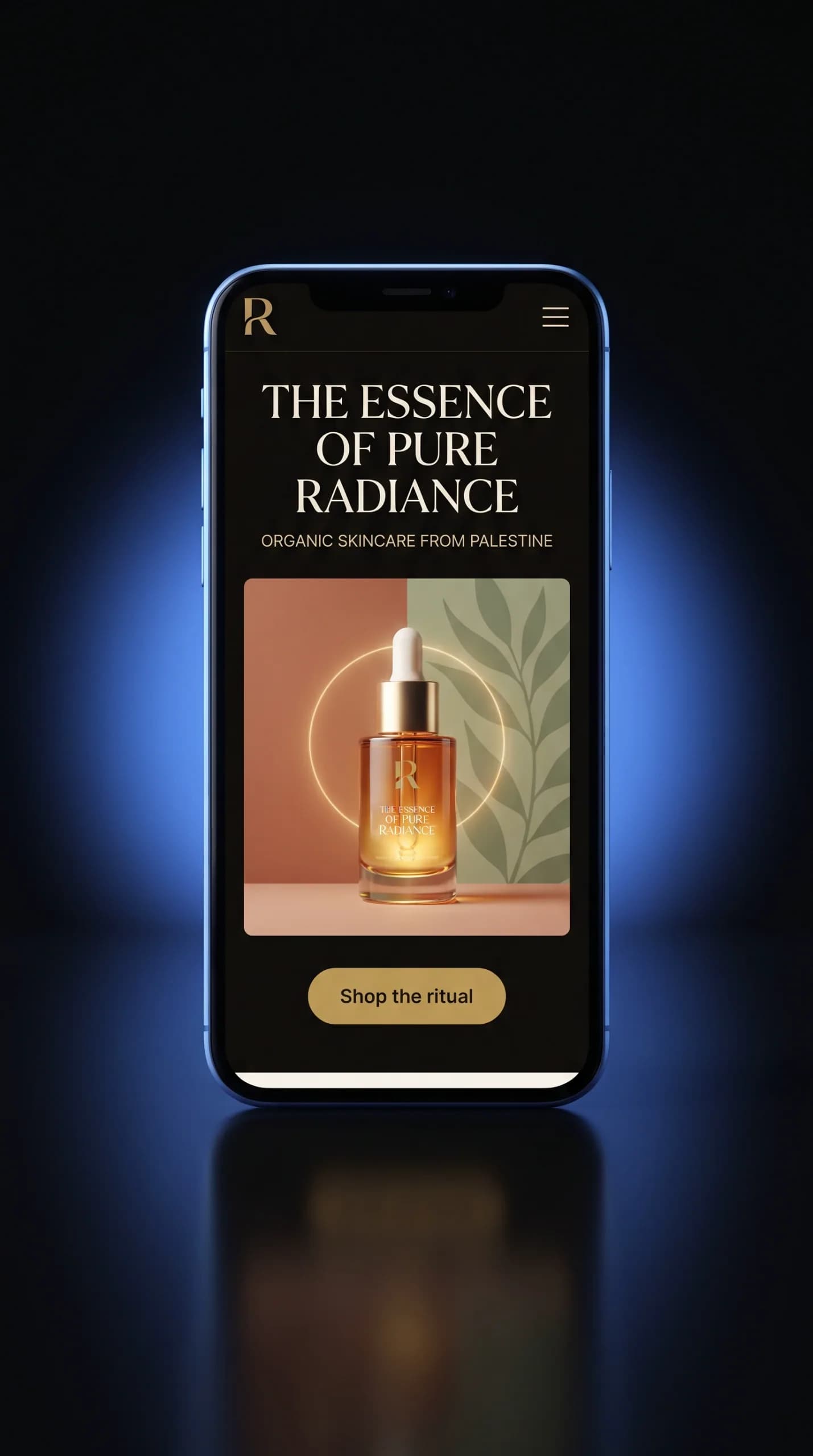 RAWAA — Organic Skincare Storefront — mobile screen 2 of 3